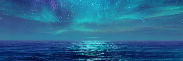 cosmic sky and sea